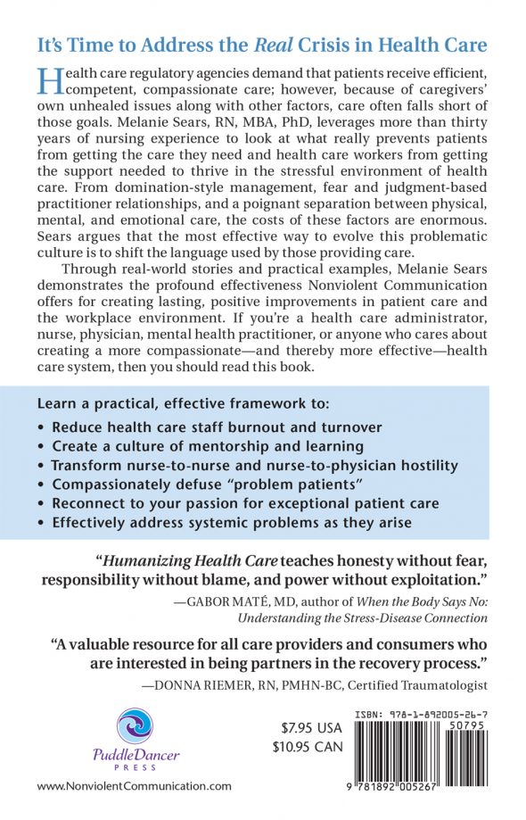 Humanizing Health Care back cover