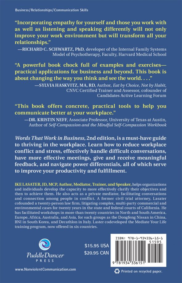 Words That Work In Business back cover